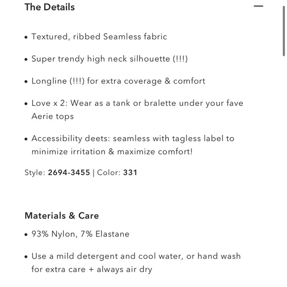 Aerie Superchill Seamless High Neck Bra Top - Picture 4 of 12